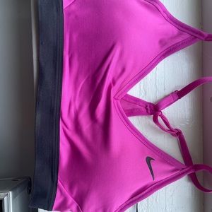 Pink and black size small: Nike Indy sports bra.